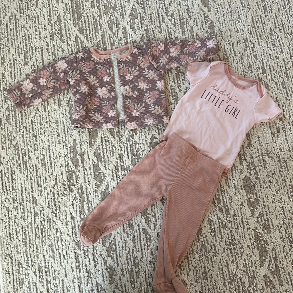 NWOT Floral Cardigan Jacket Set